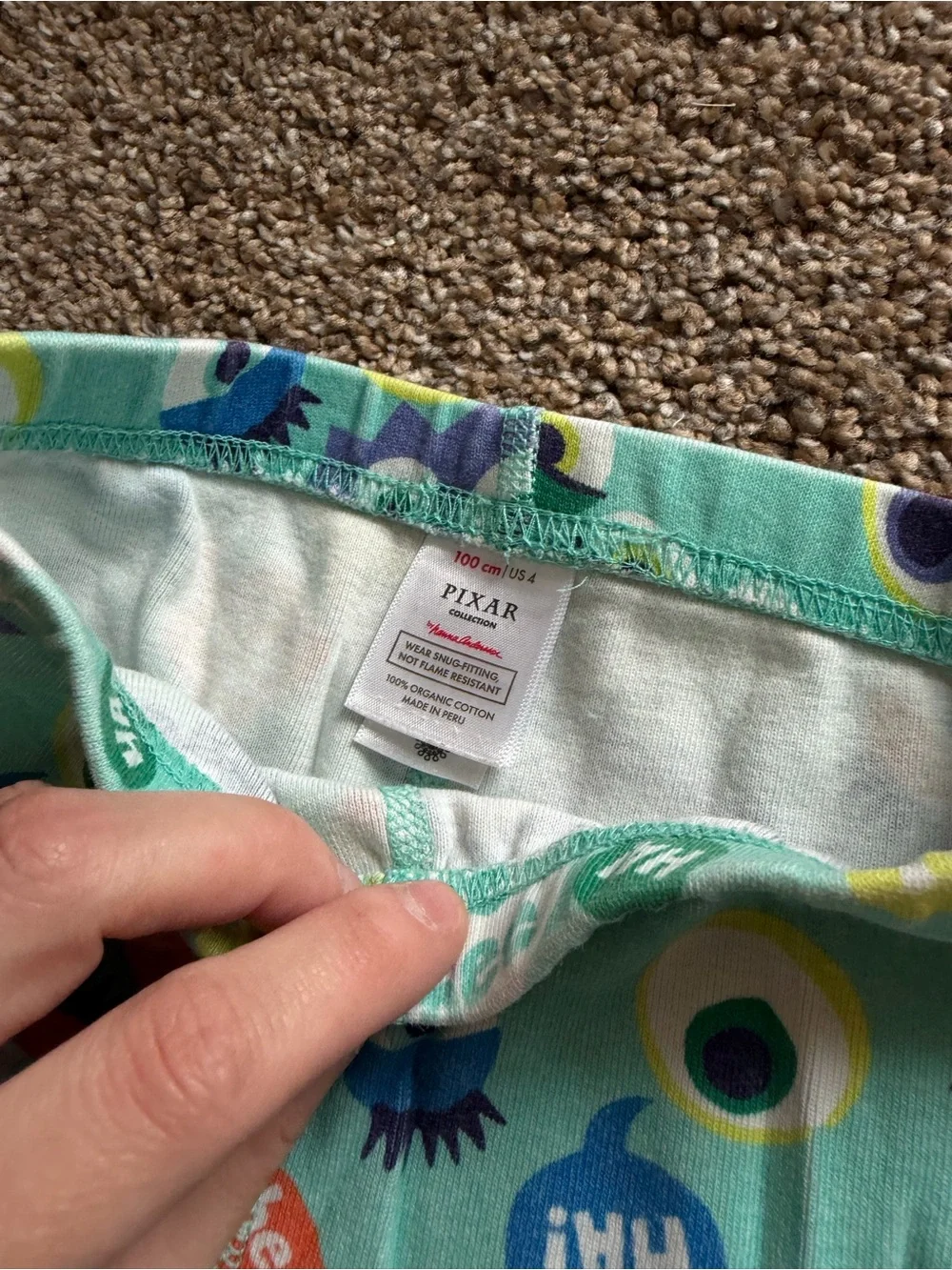HANNA ANDERSSON Pixar Monsters Inc Pajama Set